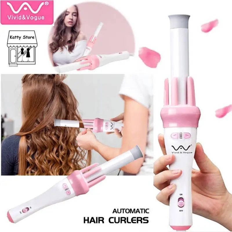 Automatic Hair Curler Spin 360° Rotating Hair Styling Roller Auto Wavy Iron 30s Instant Ceramic Heat Wand