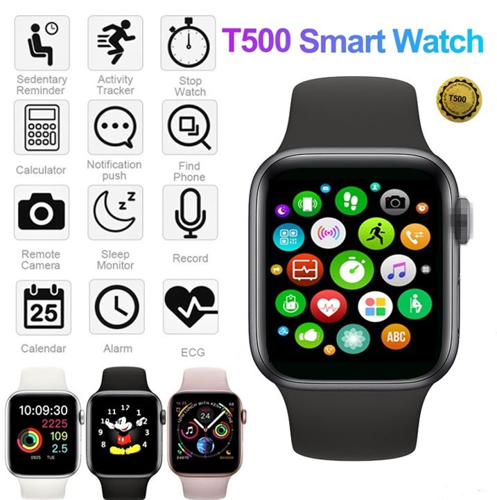 T500 Bluetooth Smartwatch: Fitness & Calls for Android & iOS